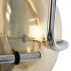 GloboStar® GLASSO 60927 Μοντέρνο Κρεμαστό Φωτιστικό Μπάλα Μονόφωτο 1 x E27 IP20 Μελί Γυαλί με Ασημί Μέταλλο - Μ27 x Π27 x Υ52cm