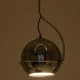 GloboStar® GLASSO 60928 Μοντέρνο Κρεμαστό Φωτιστικό Οροφής Μονόφωτο 1 x E27 Φιμέ Καθρεπτιζέ Νίκελ Γυάλινη Μπάλα με Μεταλλικό Επιχρωμιωμένο Σώμα Φ27 x Υ52cm