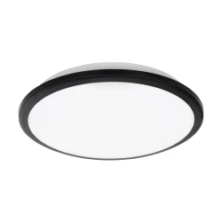 Πλαφονιέρα οροφής TUFFIN LED 24W μονόφωτη AC 220-240V IP54 φυσικό λευκό 4500K μαύρη & λευκή 30cm