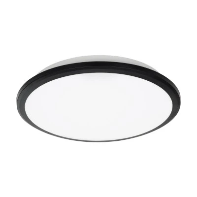 Πλαφονιέρα οροφής TUFFIN LED 24W μονόφωτη AC 220-240V IP54 φυσικό λευκό 4500K μαύρη & λευκή 30cm