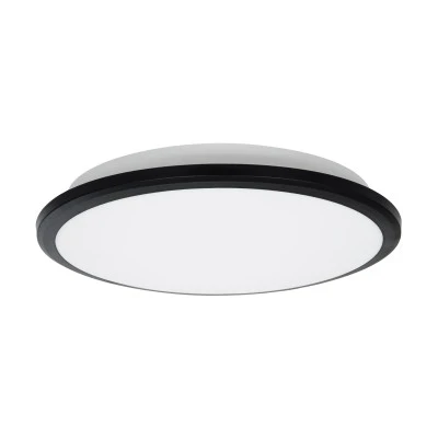 Πλαφονιέρα οροφής TUFFIN LED 24W μονόφωτη AC 220-240V IP54 φυσικό λευκό 4500K μαύρη & λευκή 30cm