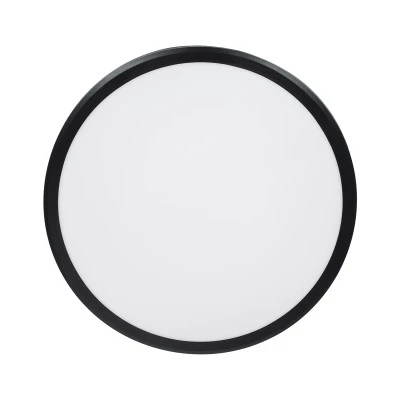 Πλαφονιέρα οροφής TUFFIN LED 24W μονόφωτη AC 220-240V IP54 φυσικό λευκό 4500K μαύρη & λευκή 30cm
