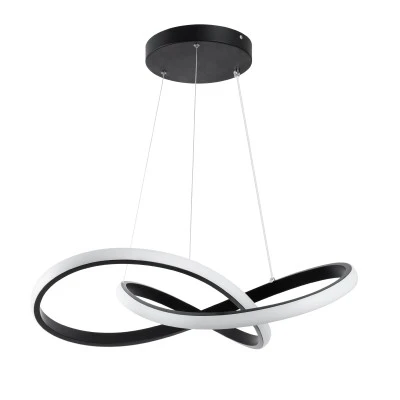 Κρεμαστό Φωτιστικό LED 72W 8064lm CCT 300° – Μοντέρνο Μαύρο, Ρύθμιση Φωτισμού μέσω Τηλεχειριστηρίου, Φ56cm Κρεμαστό Φωτιστικό LED 72W 8064lm CCT 300° – Μοντέρνο Μαύρο, Ρύθμιση Φωτισμού μέσω Τηλεχειριστηρίου, Φ56cm