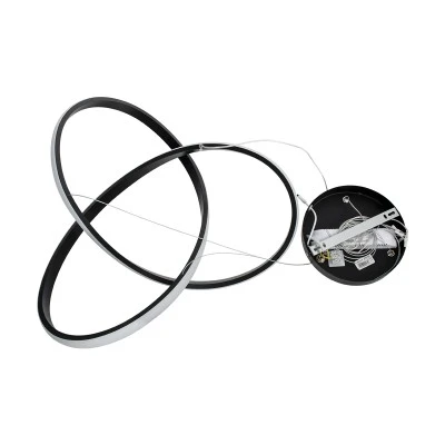 Κρεμαστό Φωτιστικό LED 72W 8064lm CCT 300° – Μοντέρνο Μαύρο, Ρύθμιση Φωτισμού μέσω Τηλεχειριστηρίου, Φ56cm Κρεμαστό Φωτιστικό LED 72W 8064lm CCT 300° – Μοντέρνο Μαύρο, Ρύθμιση Φωτισμού μέσω Τηλεχειριστηρίου, Φ56cm