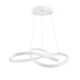 GloboStar® DEXTER 61050 Κρεμαστό Φωτιστικό Οροφής Design LED CCT 72W 8064lm 300° AC 220-240V - Εναλλαγή Φωτισμού μέσω Τηλεχειριστηρίου All In One Ψυχρό 6000k+Φυσικό 4500k+Θερμό 2700k Dimmable Φ56cm - Λευκό - 3 Years Warranty