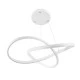 GloboStar® DEXTER 61050 Κρεμαστό Φωτιστικό Οροφής Design LED CCT 72W 8064lm 300° AC 220-240V - Εναλλαγή Φωτισμού μέσω Τηλεχειριστηρίου All In One Ψυχρό 6000k+Φυσικό 4500k+Θερμό 2700k Dimmable Φ56cm - Λευκό - 3 Years Warranty