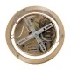 GloboStar® NEMESIS 61154 Κρεμαστό Φωτιστικό Δαχτυλίδι-Κύκλος LED CCT 20W 2356lm 360° AC 220-240V - Εναλλαγή Φωτισμού μέσω Τηλεχειριστηρίου All In One Ψυχρό 6000k+Φυσικό 4500k+Θερμό 2700k Dimmable Φ25cm - Χρυσό Βούρτσας - 3 Years Warranty