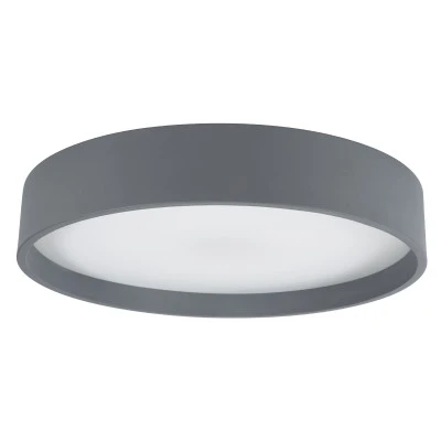 GloboStar® NARNIA 61258 Πλαφονιέρα Οροφής LED CCT 75W 8625lm 120° AC 220-240V - Εναλλαγή Φωτισμού μέσω Τηλεχειριστηρίου All In One Ψυχρό 6000k+Φυσικό 4500k+Θερμό 2700k Dimmable Φ45 x Υ8cm - Γκρι Ανθρακί - 3 Years Warranty