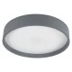 GloboStar® NARNIA 61258 Πλαφονιέρα Οροφής LED CCT 75W 8625lm 120° AC 220-240V - Εναλλαγή Φωτισμού μέσω Τηλεχειριστηρίου All In One Ψυχρό 6000k+Φυσικό 4500k+Θερμό 2700k Dimmable Φ45 x Υ8cm - Γκρι Ανθρακί - 3 Years Warranty