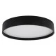 GloboStar® NARNIA 61259 Πλαφονιέρα Οροφής LED CCT 100W 11500lm 120° AC 220-240V - Εναλλαγή Φωτισμού μέσω Τηλεχειριστηρίου All In One Ψυχρό 6000k+Φυσικό 4500k+Θερμό 2700k Dimmable Φ60 x Υ10cm - Μαύρο - 3 Years Warranty