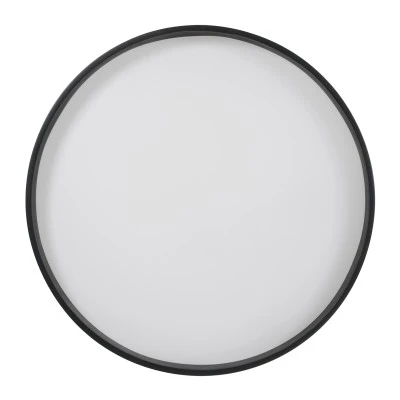 GloboStar® NARNIA 61259 Πλαφονιέρα Οροφής LED CCT 100W 11500lm 120° AC 220-240V - Εναλλαγή Φωτισμού μέσω Τηλεχειριστηρίου All In One Ψυχρό 6000k+Φυσικό 4500k+Θερμό 2700k Dimmable Φ60 x Υ10cm - Μαύρο - 3 Years Warranty