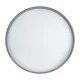 GloboStar® NARNIA 61260 Πλαφονιέρα Οροφής LED CCT 100W 11500lm 120° AC 220-240V - Εναλλαγή Φωτισμού μέσω Τηλεχειριστηρίου All In One Ψυχρό 6000k+Φυσικό 4500k+Θερμό 2700k Dimmable Φ60 x Υ10cm - Γκρι Ανθρακί - 3 Years Warranty