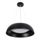 Κρεμαστή Πλαφονιέρα Οροφής LED CCT 60W 6900lm 120° AC 220-240V - Εναλλαγή Φωτισμού μέσω Τηλεχειριστηρίου All In One  Dimmable Φ43cm - Μαύρο