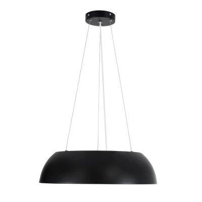 Κρεμαστή Πλαφονιέρα Οροφής LED CCT 60W 6900lm 120° AC 220-240V - Εναλλαγή Φωτισμού μέσω Τηλεχειριστηρίου All In One  Dimmable Φ43cm - Μαύρο