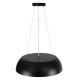 Κρεμαστή Πλαφονιέρα Οροφής LED CCT 60W 6900lm 120° AC 220-240V - Εναλλαγή Φωτισμού μέσω Τηλεχειριστηρίου All In One  Dimmable Φ43cm - Μαύρο