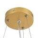 Κρεμαστή Πλαφονιέρα Οροφής LED 60W 6900lm 120° AC 220-240V - CCT Εναλλαγή Φωτισμού μέσω Τηλεχειριστηρίου All In One - Dimmable Φ43cm - Χρυσό
