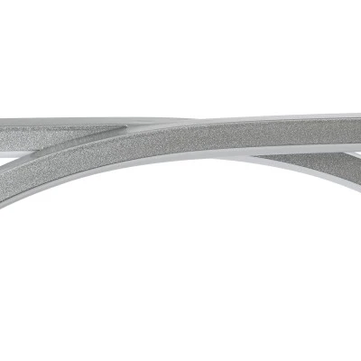 GloboStar® ROME 61296 Κρεμαστό Φωτιστικό Οροφής Linear Design LED CCT 24W 2640lm 200° AC 220-240V - Εναλλαγή Φωτισμού μέσω Διακόπτη On/Off All In One Ψυχρό 6000k+Φυσικό 4500k+Θερμό 2700k Μ65.5 x Π4 x Υ33cm - Ασημί Βούρτσας - 3 Years Warranty