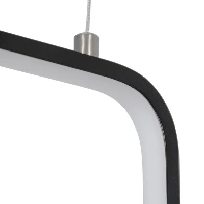 Κρεμαστό φωτιστικό DEROBA γραμμικό LED CCT 12W 1320lm με γωνία 360° και εναλλαγή φωτισμού μέσω διακόπτη On/Off All In One 3 χρόνια εγγύηση Μ16 x Π1.6 x Υ25.5cm