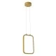 GloboStar® NEROBA 61301 Κρεμαστό Φωτιστικό Οροφής Linear Design LED CCT 12W 1320lm 360° AC 220-240V - Εναλλαγή Φωτισμού μέσω Διακόπτη On/Off All In One Ψυχρό 6000k+Φυσικό 4500k+Θερμό 2700k Μ16 x Π1.6 x Υ25.5cm - Χρυσό Βούρτσας - 3 Years Warranty