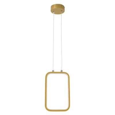 GloboStar® NEROBA 61301 Κρεμαστό Φωτιστικό Οροφής Linear Design LED CCT 12W 1320lm 360° AC 220-240V - Εναλλαγή Φωτισμού μέσω Διακόπτη On/Off All In One Ψυχρό 6000k+Φυσικό 4500k+Θερμό 2700k Μ16 x Π1.6 x Υ25.5cm - Χρυσό Βούρτσας - 3 Years Warranty