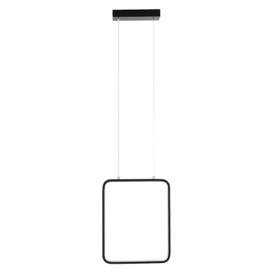 GloboStar® NEROBA 61302 Κρεμαστό Φωτιστικό Οροφής Linear Design LED CCT 18W 1980lm 360° AC 220-240V - Εναλλαγή Φωτισμού μέσω Διακόπτη On/Off All In One Ψυχρό 6000k+Φυσικό 4500k+Θερμό 2700k Μ29 x Π2 x Υ36cm - Μαύρο - 3 Years Warranty