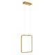 GloboStar® NEROBA 61305 Κρεμαστό Φωτιστικό Οροφής Linear Design LED CCT 18W 1980lm 360° AC 220-240V - Εναλλαγή Φωτισμού μέσω Διακόπτη On/Off All In One Ψυχρό 6000k+Φυσικό 4500k+Θερμό 2700k Μ29 x Π2 x Υ36cm - Χρυσό Βούρτσας - 3 Years Warranty