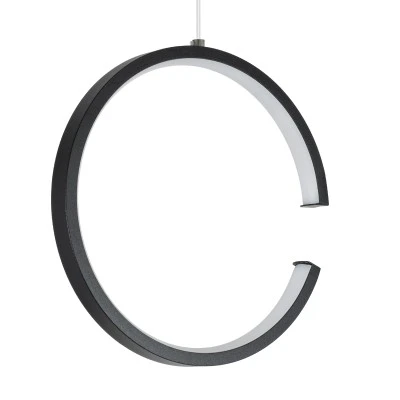 GloboStar® CEROBA 61306 Κρεμαστό Φωτιστικό Οροφής Linear Design LED CCT 12W 1320lm 360° AC 220-240V - Εναλλαγή Φωτισμού μέσω Διακόπτη On/Off All In One Ψυχρό 6000k+Φυσικό 4500k+Θερμό 2700k Φ22 x Π2cm - Μαύρο - 3 Years Warranty