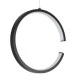 GloboStar® CEROBA 61306 Κρεμαστό Φωτιστικό Οροφής Linear Design LED CCT 12W 1320lm 360° AC 220-240V - Εναλλαγή Φωτισμού μέσω Διακόπτη On/Off All In One Ψυχρό 6000k+Φυσικό 4500k+Θερμό 2700k Φ22 x Π2cm - Μαύρο - 3 Years Warranty