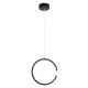 GloboStar® CEROBA 61306 Κρεμαστό Φωτιστικό Οροφής Linear Design LED CCT 12W 1320lm 360° AC 220-240V - Εναλλαγή Φωτισμού μέσω Διακόπτη On/Off All In One Ψυχρό 6000k+Φυσικό 4500k+Θερμό 2700k Φ22 x Π2cm - Μαύρο - 3 Years Warranty