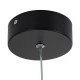 GloboStar® CEROBA 61306 Κρεμαστό Φωτιστικό Οροφής Linear Design LED CCT 12W 1320lm 360° AC 220-240V - Εναλλαγή Φωτισμού μέσω Διακόπτη On/Off All In One Ψυχρό 6000k+Φυσικό 4500k+Θερμό 2700k Φ22 x Π2cm - Μαύρο - 3 Years Warranty