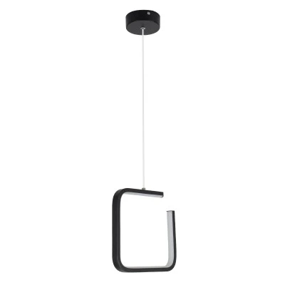 Κρεμαστό φωτιστικό CEROBA τετράγωνο μαύρο Linear Design LED CCT 12W 1320lm με γωνία φωτός 360° και εναλλαγή φωτισμού μέσω διακόπτη On/Off All In One AC 220-240V