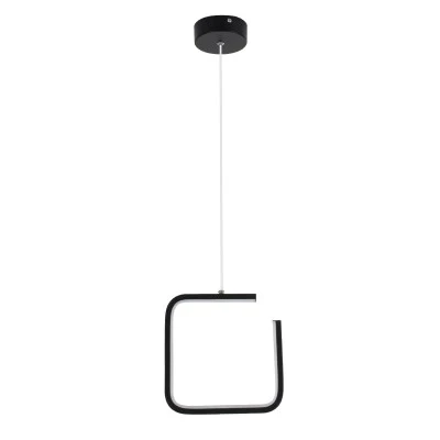 Κρεμαστό φωτιστικό CEROBA τετράγωνο μαύρο Linear Design LED CCT 12W 1320lm με γωνία φωτός 360° και εναλλαγή φωτισμού μέσω διακόπτη On/Off All In One AC 220-240V