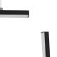 Κρεμαστό φωτιστικό CEROBA τετράγωνο μαύρο Linear Design LED CCT 12W 1320lm με γωνία φωτός 360° και εναλλαγή φωτισμού μέσω διακόπτη On/Off All In One AC 220-240V
