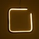 Κρεμαστό φωτιστικό CEROBA τετράγωνο μαύρο Linear Design LED CCT 12W 1320lm με γωνία φωτός 360° και εναλλαγή φωτισμού μέσω διακόπτη On/Off All In One AC 220-240V