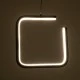 Κρεμαστό φωτιστικό CEROBA τετράγωνο μαύρο Linear Design LED CCT 12W 1320lm με γωνία φωτός 360° και εναλλαγή φωτισμού μέσω διακόπτη On/Off All In One AC 220-240V