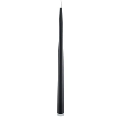 GloboStar® TEARS 61311 Κρεμαστό Φωτιστικό Οροφής Design LED CCT 21W 2310lm 180° AC 220-240V - Εναλλαγή Φωτισμού μέσω Τηλεχειριστηρίου All In One Ψυχρό 6000k+Φυσικό 4500k+Θερμό 2700k Dimmable Μ70 x Π3.2 x Υ60cm - Μαύρο - 3 Years Warranty