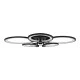 Φωτιστικό Οροφής Design LED ROYAL-R CCT 135W 16200lm 360° AC 220-240V - Εναλλαγή Φωτισμού μέσω Τηλεχειριστηρίου All In One - Μαύρο GloboStar® ROYAL-R 61323 Φωτιστικό Οροφής Design LED CCT 135W 16200lm 360° AC 220-240V - Εναλλαγή Φωτισμού μέσω Τηλεχειριστηρίου All In One Ψυχρό 6000k+Φυσικό 4500k+Θερμό 2700k Dimmable Μ80.5 x Π59 x Υ12cm - Μαύρο - 3 Years Warranty
