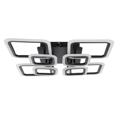 Φωτιστικό Οροφής Design LED ROYAL-S CCT 135W 16200lm 360° AC 220-240V - Εναλλαγή Φωτισμού μέσω Τηλεχειριστηρίου All In One- Μαύρο GloboStar® ROYAL-S 61325 Φωτιστικό Οροφής Design LED CCT 135W 16200lm 360° AC 220-240V - Εναλλαγή Φωτισμού μέσω Τηλεχειριστηρίου All In One Ψυχρό 6000k+Φυσικό 4500k+Θερμό 2700k Dimmable Μ58.5 x Π58.5 x Υ12cm - Μαύρο - 3 Years Warranty