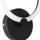 Μοντέρνο φωτιστικό τοίχου - απλίκα LED kelvo® MATILDA 8W 960lm AC 220-240V IP20 ρυθμιζόμενο λευκό CCT με On/Off 2700K/4500K/6000K μαύρο ματ 20x5x25.5cm