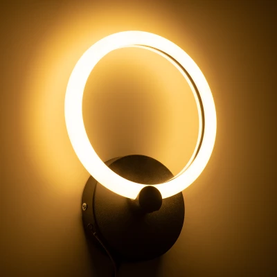 Μοντέρνο φωτιστικό τοίχου - απλίκα LED kelvo® MATILDA 8W 960lm AC 220-240V IP20 ρυθμιζόμενο λευκό CCT με On/Off 2700K/4500K/6000K μαύρο ματ 20x5x25.5cm