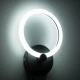 Μοντέρνο φωτιστικό τοίχου - απλίκα LED kelvo® MATILDA 8W 960lm AC 220-240V IP20 ρυθμιζόμενο λευκό CCT με On/Off 2700K/4500K/6000K μαύρο ματ 20x5x25.5cm