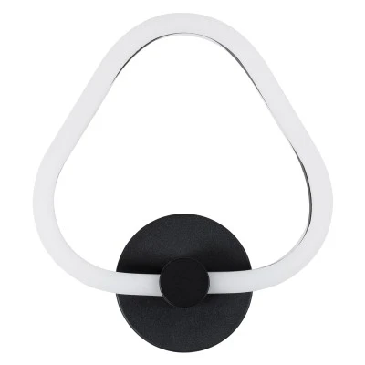 Μοντέρνο επιτοίχιο φωτιστικό LED kelvo® REGINA 8W 960lm 360° AC 220-240V IP20 ρυθμιζόμενο λευκό CCT με εναλλαγή χρωμάτων 2700K/4500K/6000K μαύρο ματ 25x7x28.5cm
