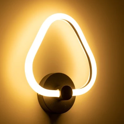 Μοντέρνο επιτοίχιο φωτιστικό LED kelvo® REGINA 8W 960lm 360° AC 220-240V IP20 ρυθμιζόμενο λευκό CCT με εναλλαγή χρωμάτων 2700K/4500K/6000K μαύρο ματ 25x7x28.5cm