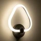 Μοντέρνο επιτοίχιο φωτιστικό LED kelvo® REGINA 8W 960lm 360° AC 220-240V IP20 ρυθμιζόμενο λευκό CCT με εναλλαγή χρωμάτων 2700K/4500K/6000K μαύρο ματ 25x7x28.5cm