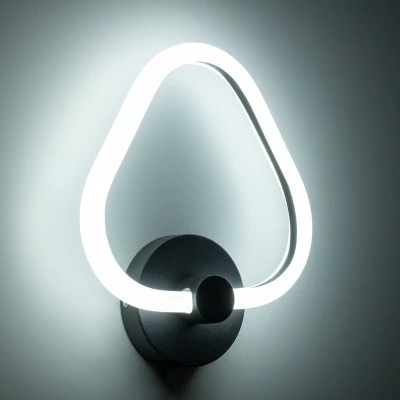 Μοντέρνο επιτοίχιο φωτιστικό LED kelvo® REGINA 8W 960lm 360° AC 220-240V IP20 ρυθμιζόμενο λευκό CCT με εναλλαγή χρωμάτων 2700K/4500K/6000K μαύρο ματ 25x7x28.5cm