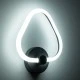 Μοντέρνο επιτοίχιο φωτιστικό LED kelvo® REGINA 8W 960lm 360° AC 220-240V IP20 ρυθμιζόμενο λευκό CCT με εναλλαγή χρωμάτων 2700K/4500K/6000K μαύρο ματ 25x7x28.5cm