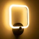 Μοντέρνα επιτοίχια απλίκα LED kelvo® ELIZA 8W 960lm 360° AC 220-240V IP20 ρυθμιζόμενο λευκό CCT με εναλλαγή χρωμάτων 2700K/4500K/6000K μαύρο ματ 22x5x28.5cm