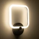 Μοντέρνα επιτοίχια απλίκα LED kelvo® ELIZA 8W 960lm 360° AC 220-240V IP20 ρυθμιζόμενο λευκό CCT με εναλλαγή χρωμάτων 2700K/4500K/6000K μαύρο ματ 22x5x28.5cm