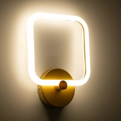 Μοντέρνο φωτιστικό τοίχου - απλίκα LED kelvo® ELIZA 8W 960lm 360° AC 220-240V IP20 ρυθμιζόμενο λευκό CCT με εναλλαγή χρωμάτων 2700K/4500K/6000K χρυσό 22x5x28.5cm