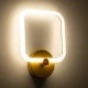 Μοντέρνο φωτιστικό τοίχου - απλίκα LED kelvo® ELIZA 8W 960lm 360° AC 220-240V IP20 ρυθμιζόμενο λευκό CCT με εναλλαγή χρωμάτων 2700K/4500K/6000K χρυσό 22x5x28.5cm